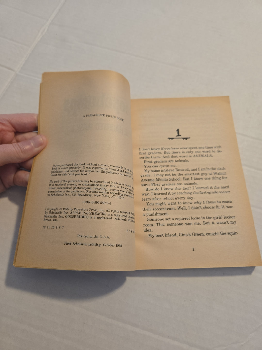 Goosebumps #36 The Haunted Mask II 1995 Paperback Book Damaged Cover