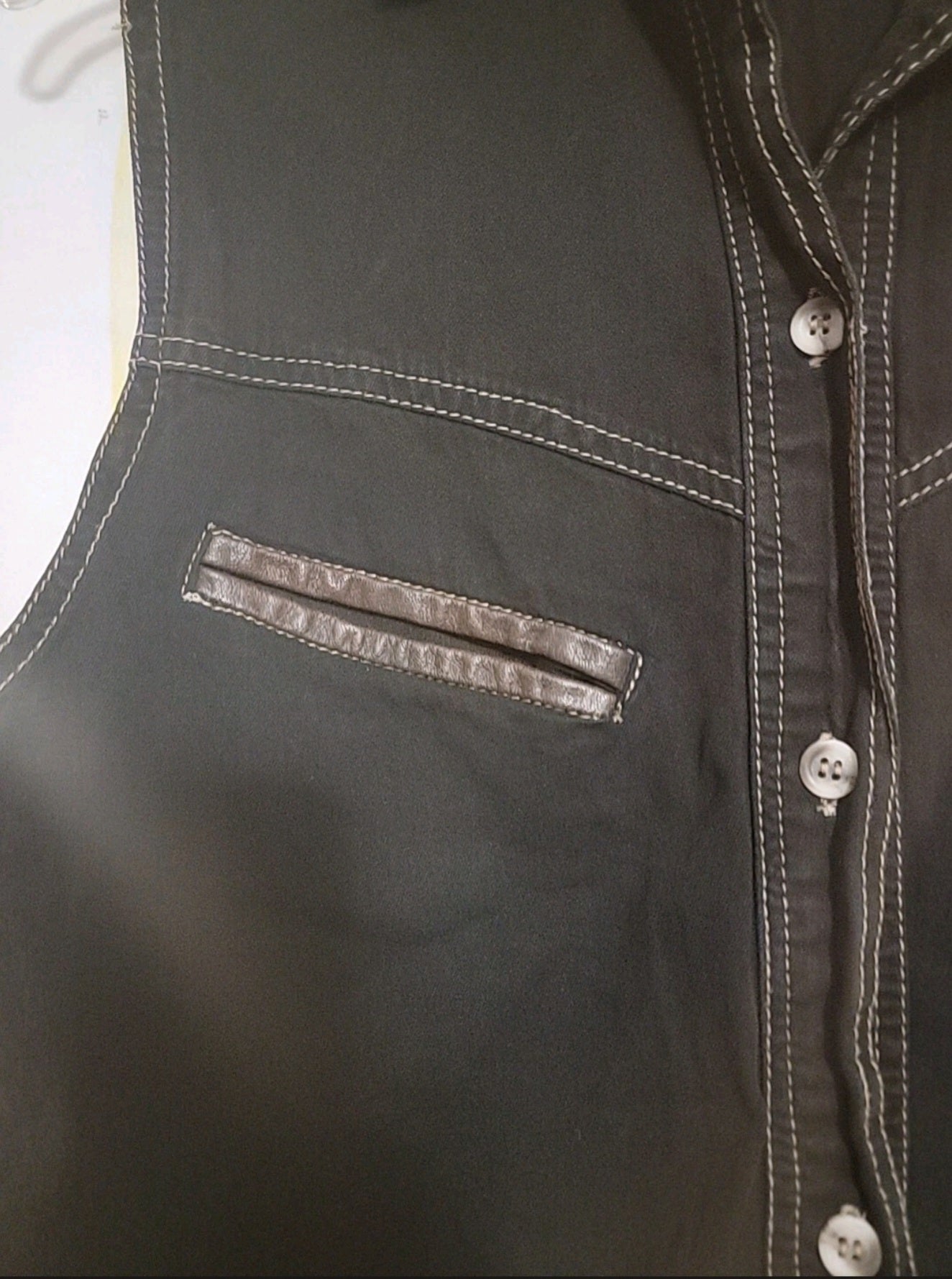 Easyriders Sleeveless Button Up Shirt Mens Size Small Embroidered