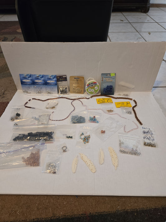 Lot Of Colorful Beads And Accessories For Jewelry Making