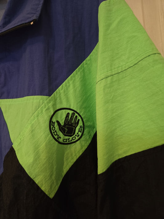 Vintage Body Glove Nylon Windbreaker Jacket Size Small