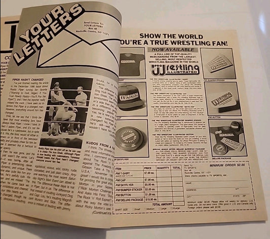 1987 The Wrestler Magazine Tragedy Strikes Wrestling WWF/WWE