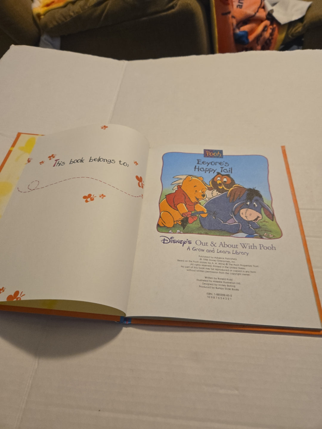 Disney's Out and About with Pooh Eeyore's Happy Tail Volume 6 Book