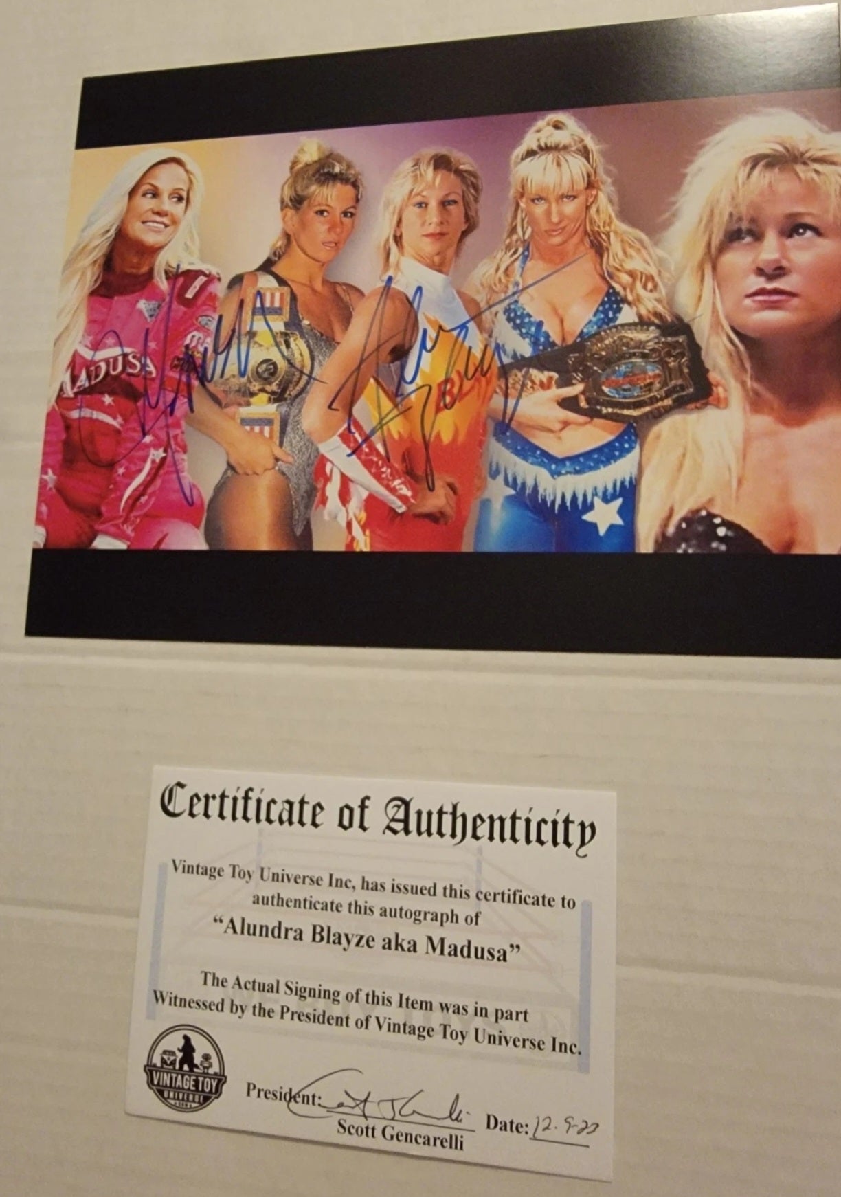 Alundra Blayze/Madusa Autographed Photo with COA