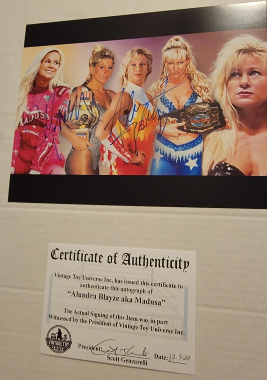 Alundra Blayze/Madusa Autographed Photo with COA
