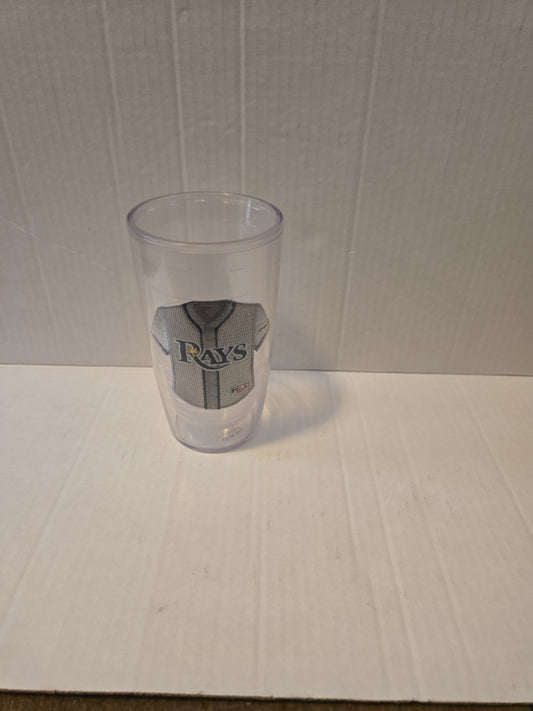 Tampa Bay Rays Jersey 16oz Double Walled Tervis Tumbler No Lid