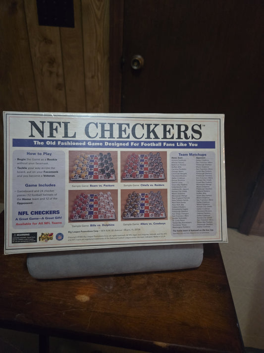 Vintage Sealed NFL Jacksonville Jaguars Checkers Set Board Game 1993