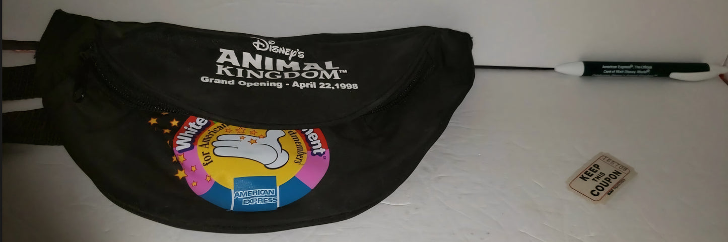 Disney's Animal Kingdom Grand Opening Fanny Pack And Inkpen