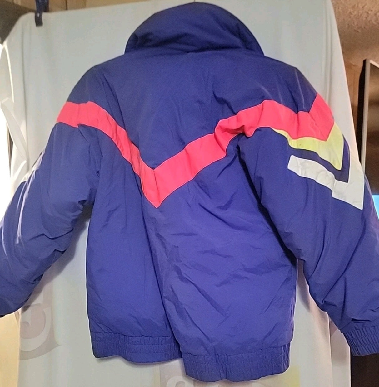 Vintage Downhill Racer Down Purple Snow Ski Jacket Size Small
