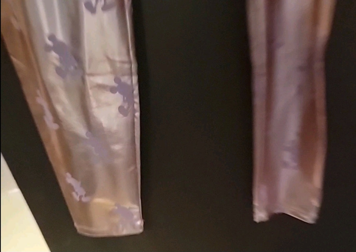 Disney Metallic Rose Gold Mickey Mouse Leggings Size 2XL- PLEASE READ DESC