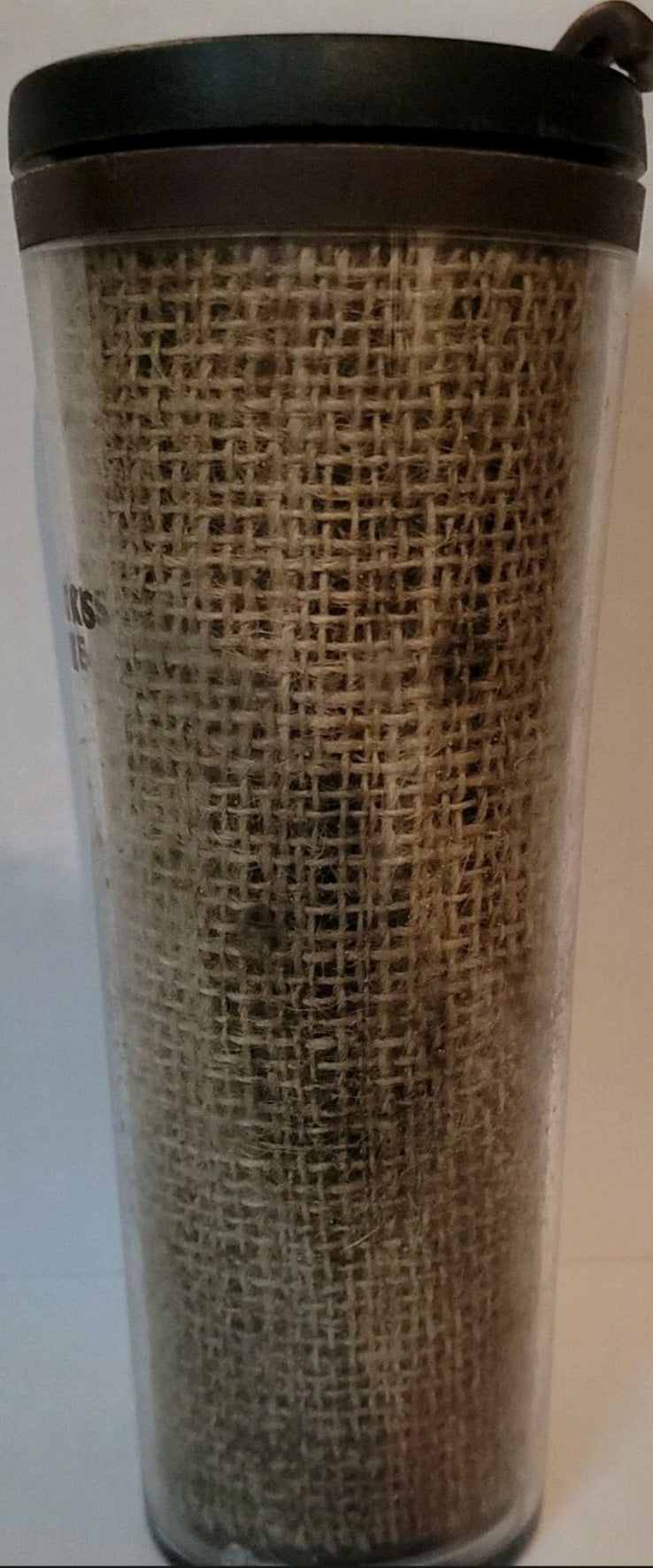 Starbucks Burlap Travel Tumbler