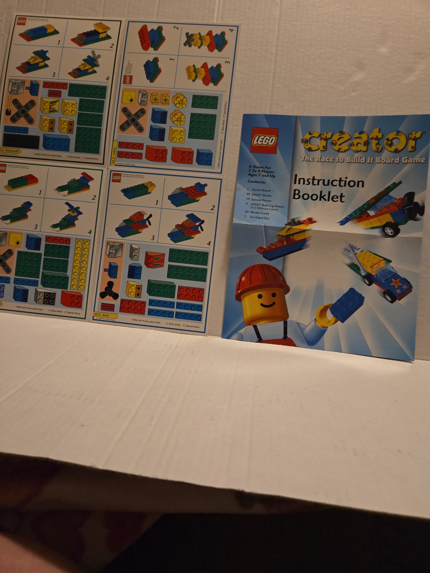 Vintage LEGO Creator The Race To Build It Complete Board Game