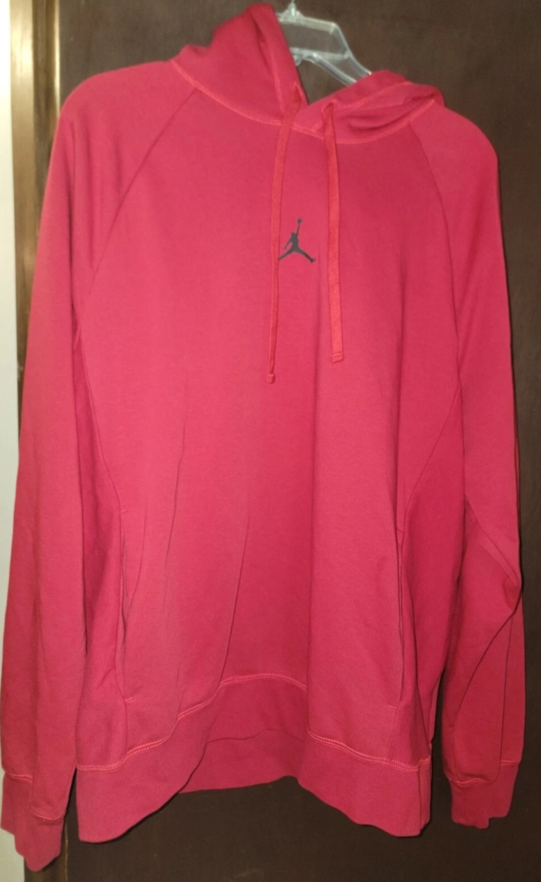 Nike Air Jordan Jumpman Dri Fit Red Pullover Hoodie Mens Size Large