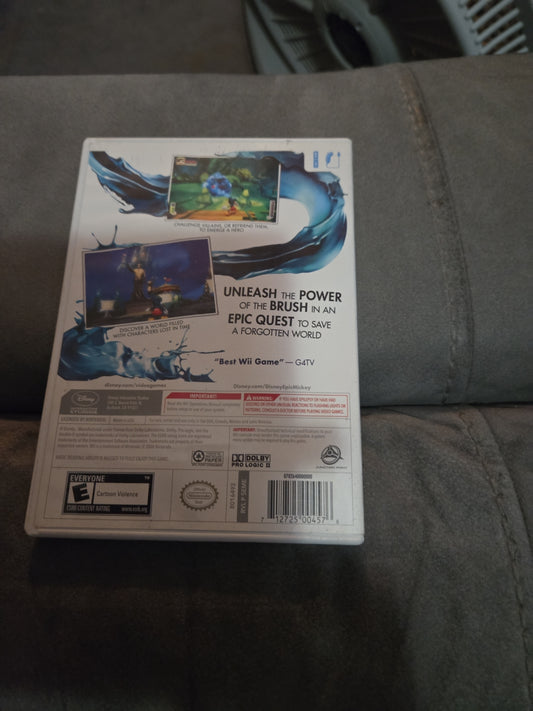 Disney Epic Mickey Nintendo Wii Game
