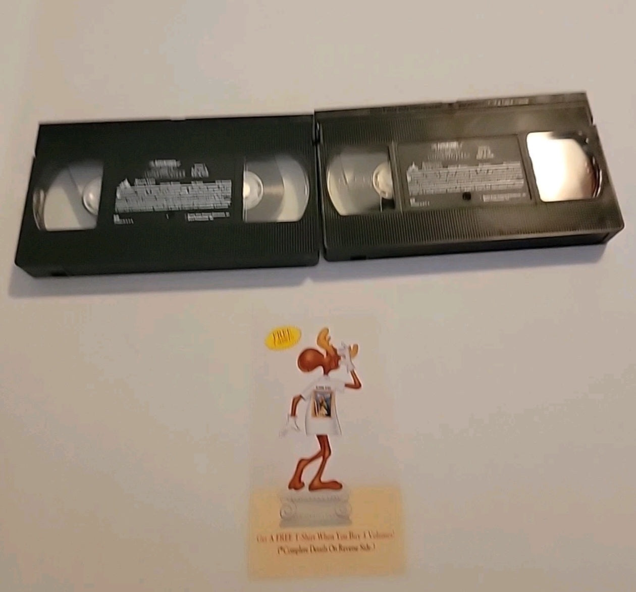 The Adventures of Rocky & Bullwinkle Mona Moose And Blue Moose VHS Tapes