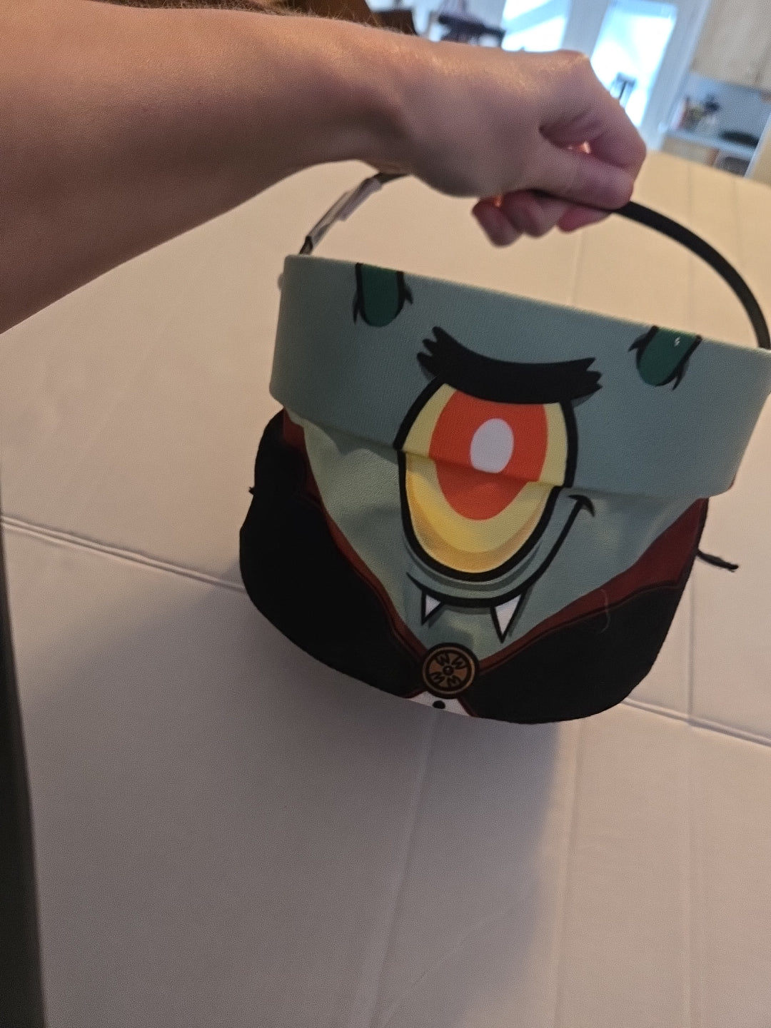 Kelloggs SpongeBob SquarePants Plankton Collapsible Halloween Candy Bucket