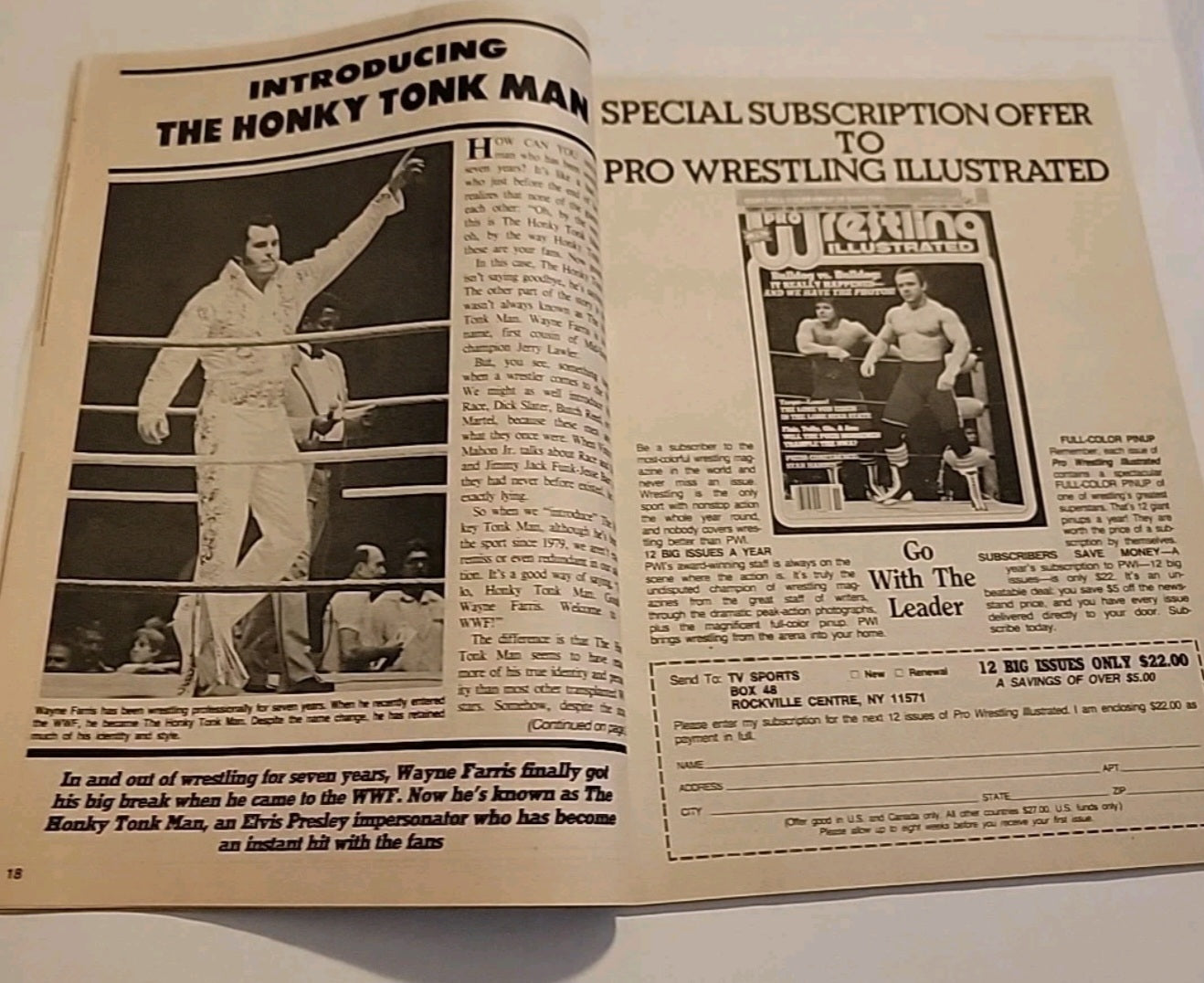 1987 The Wrestler Magazine Tragedy Strikes Wrestling WWF/WWE