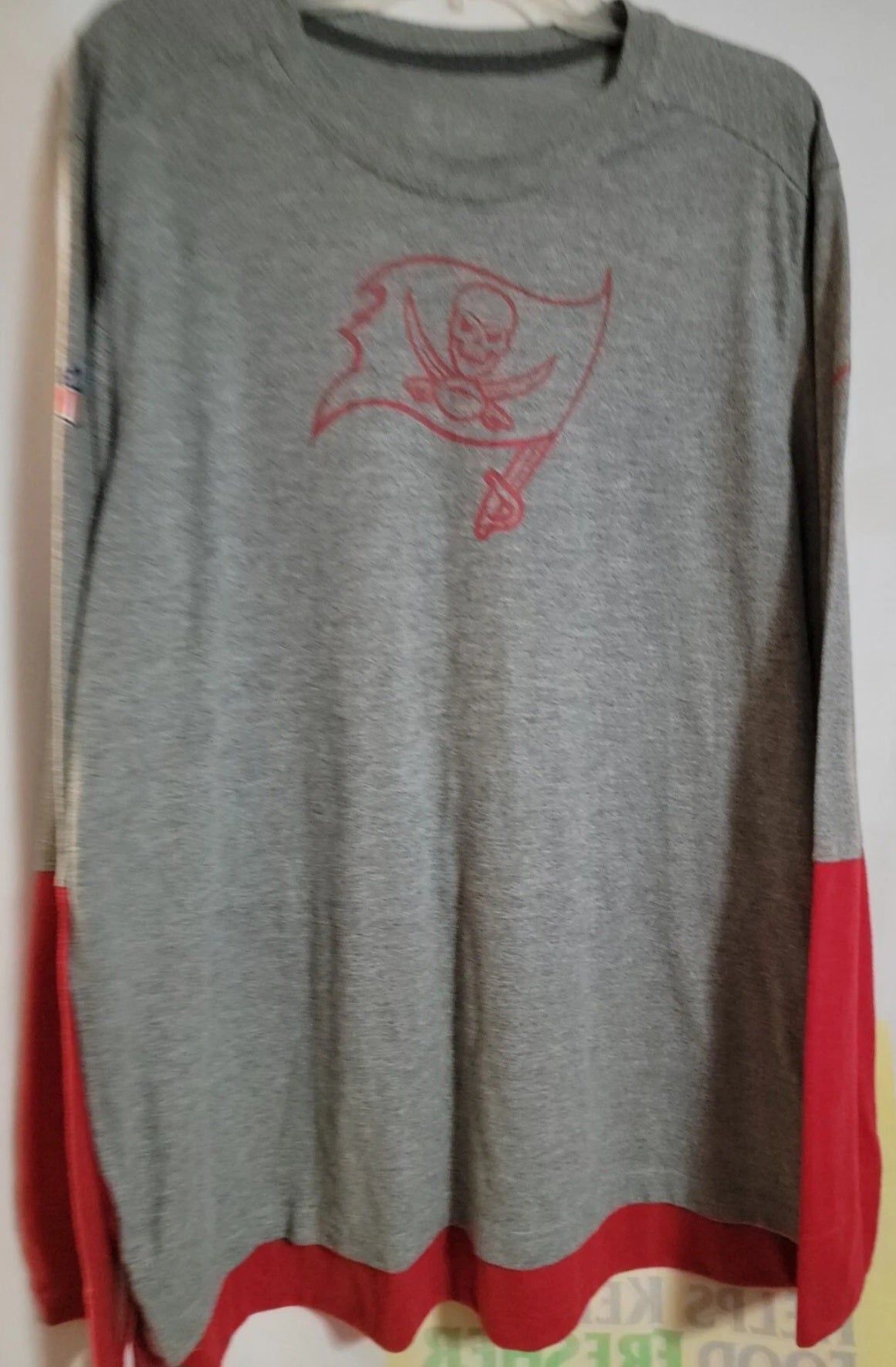 Tampa Bay Buccaneers Nike NFL On Field Dri-Fit Long Sleeve Shirt Mens 2XL