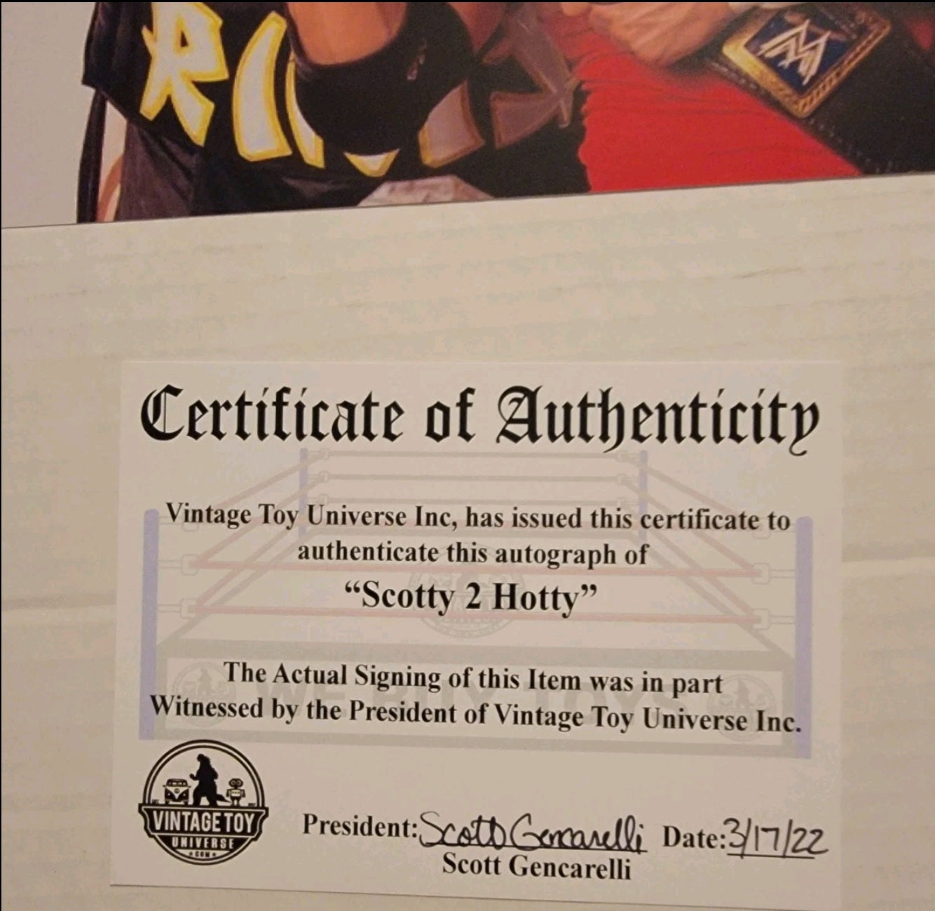 Scotty 2 Hotty And Rikishi Autographed Scotty Photo with COA