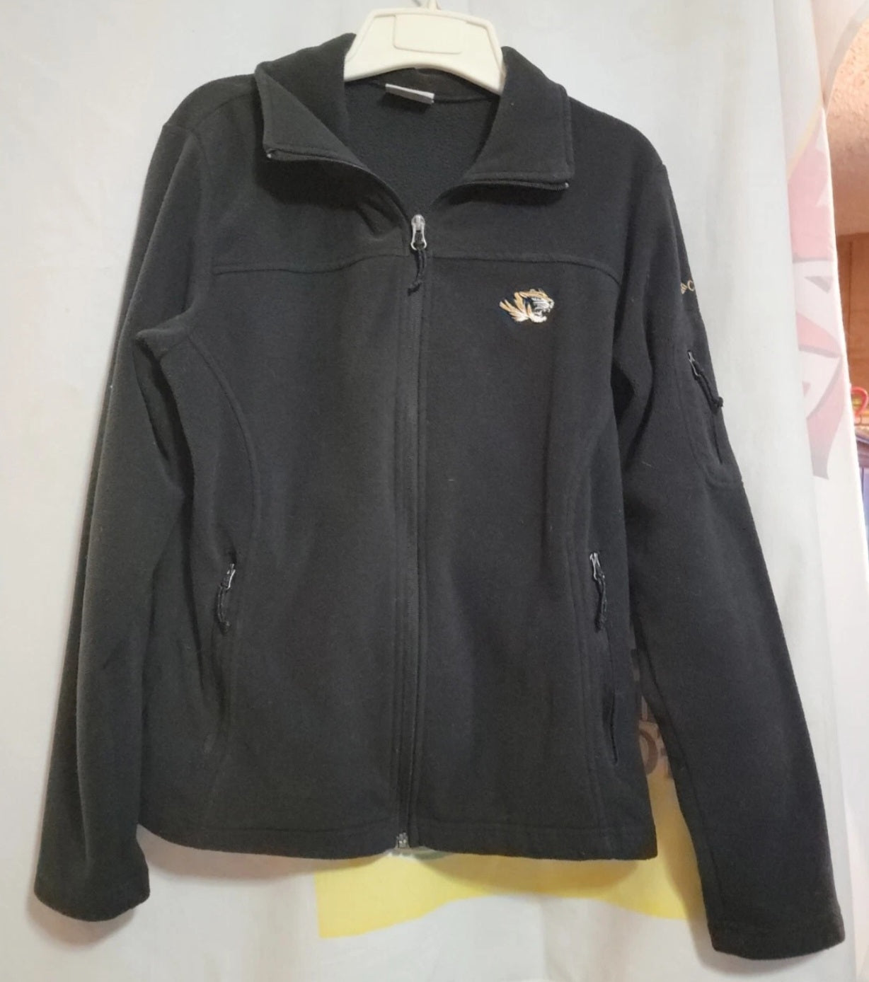 Columbia Womens Black Fleece Jacket Missouri Tigers Size Medium