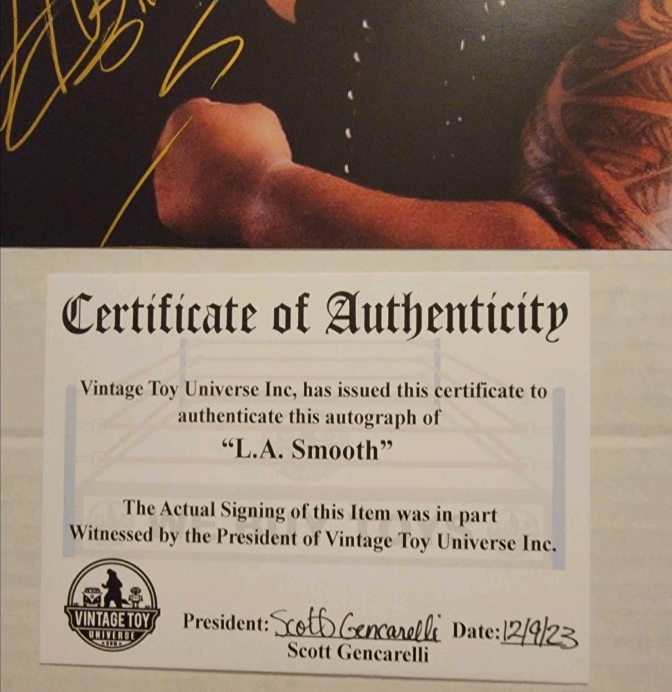 L.A. Smooth Autographed Photo with COA