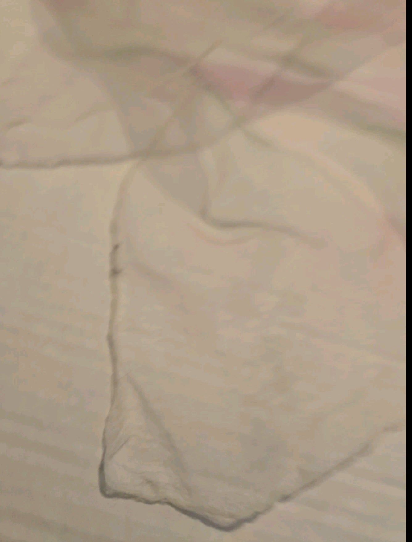 Vintage Ladies Sheer Scarf Pale Pink And Green Striped 25.5x26