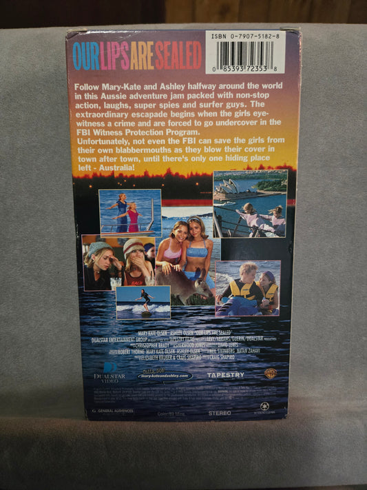 Mary-Kate & Ashley Olsen Our Lips Are Sealed VHS