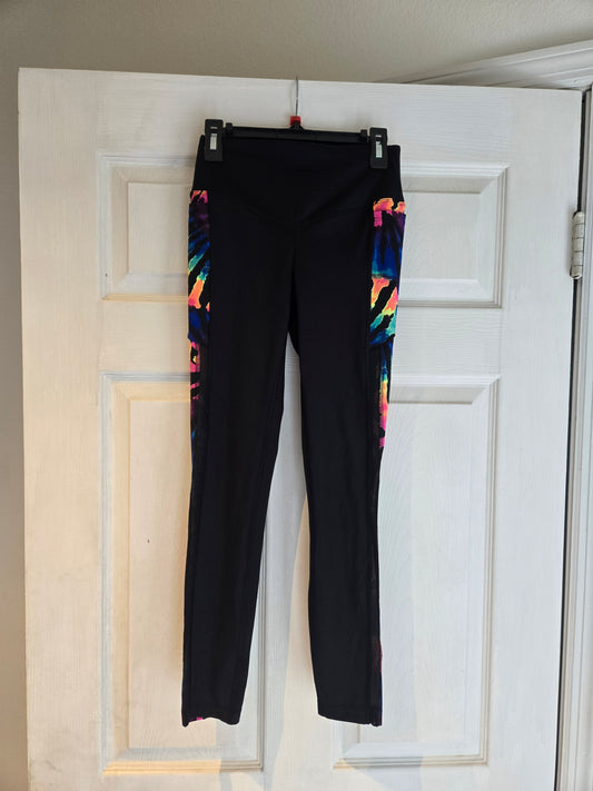 Victoria's Secret Pink Active High Waist Mesh Rainbow Leggings Size XS