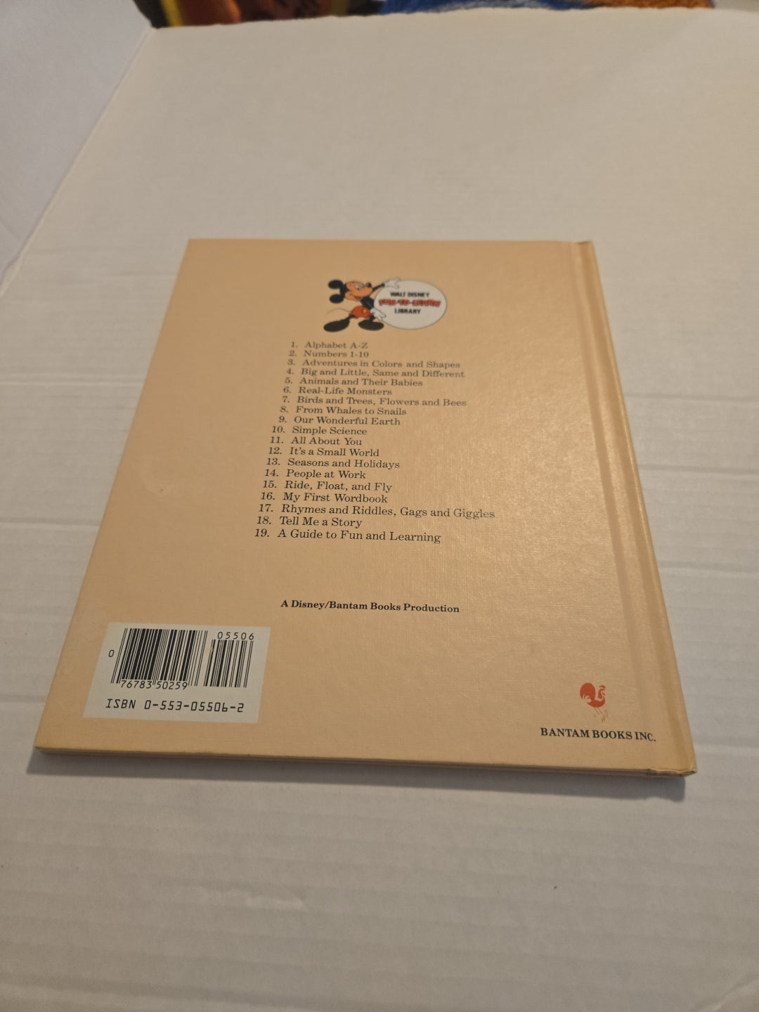 Walt Disney Fun To Learn Book Volume 5 Animals and Their Babies