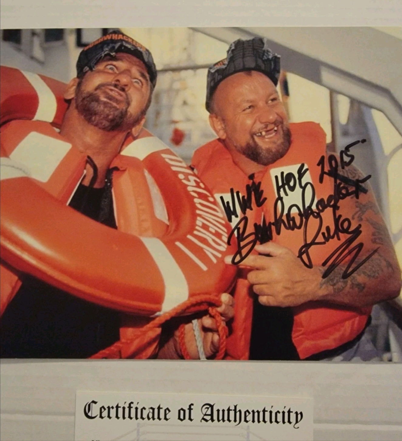 Bushwhackers Luke And Butch Autographed Luke Photo with COA