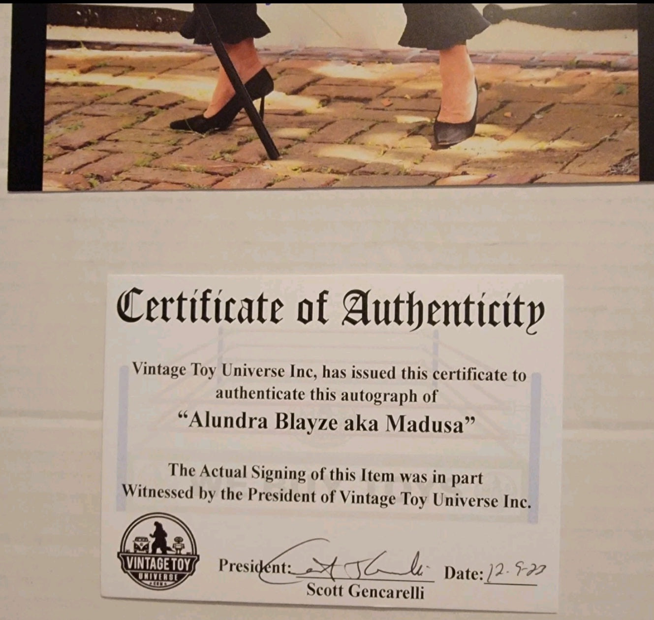 Madusa Crown Autographed Photo with COA