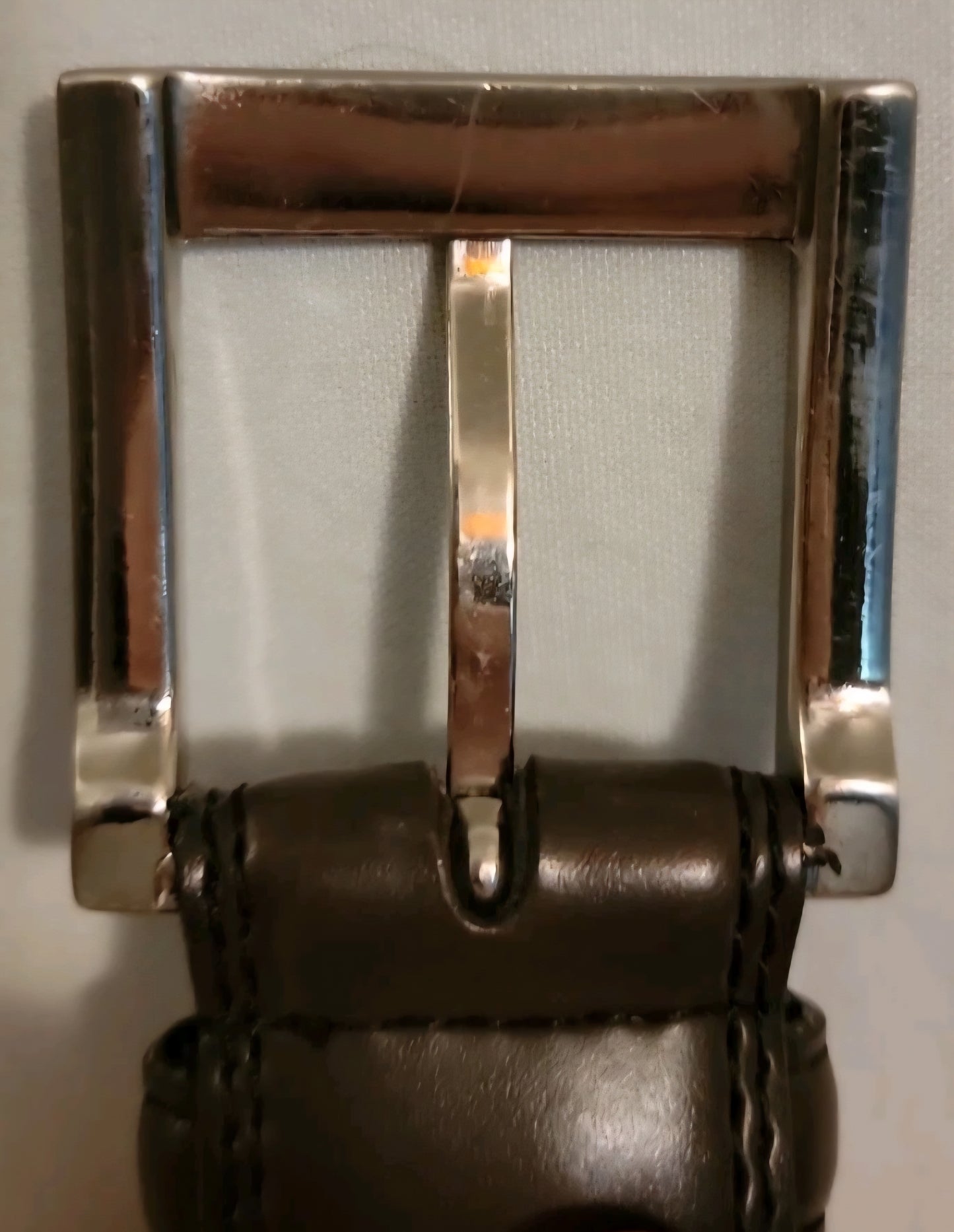 Izod Men's Genuine Leather Belt Size 40 Brown