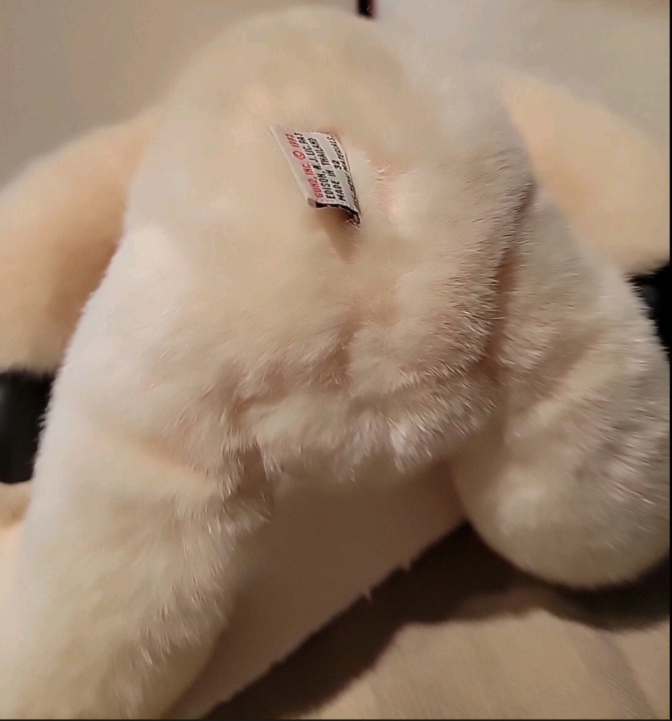 Vintage Victoria's Secret Gund Plush Teddy Bear Pink Floral Bow 1992