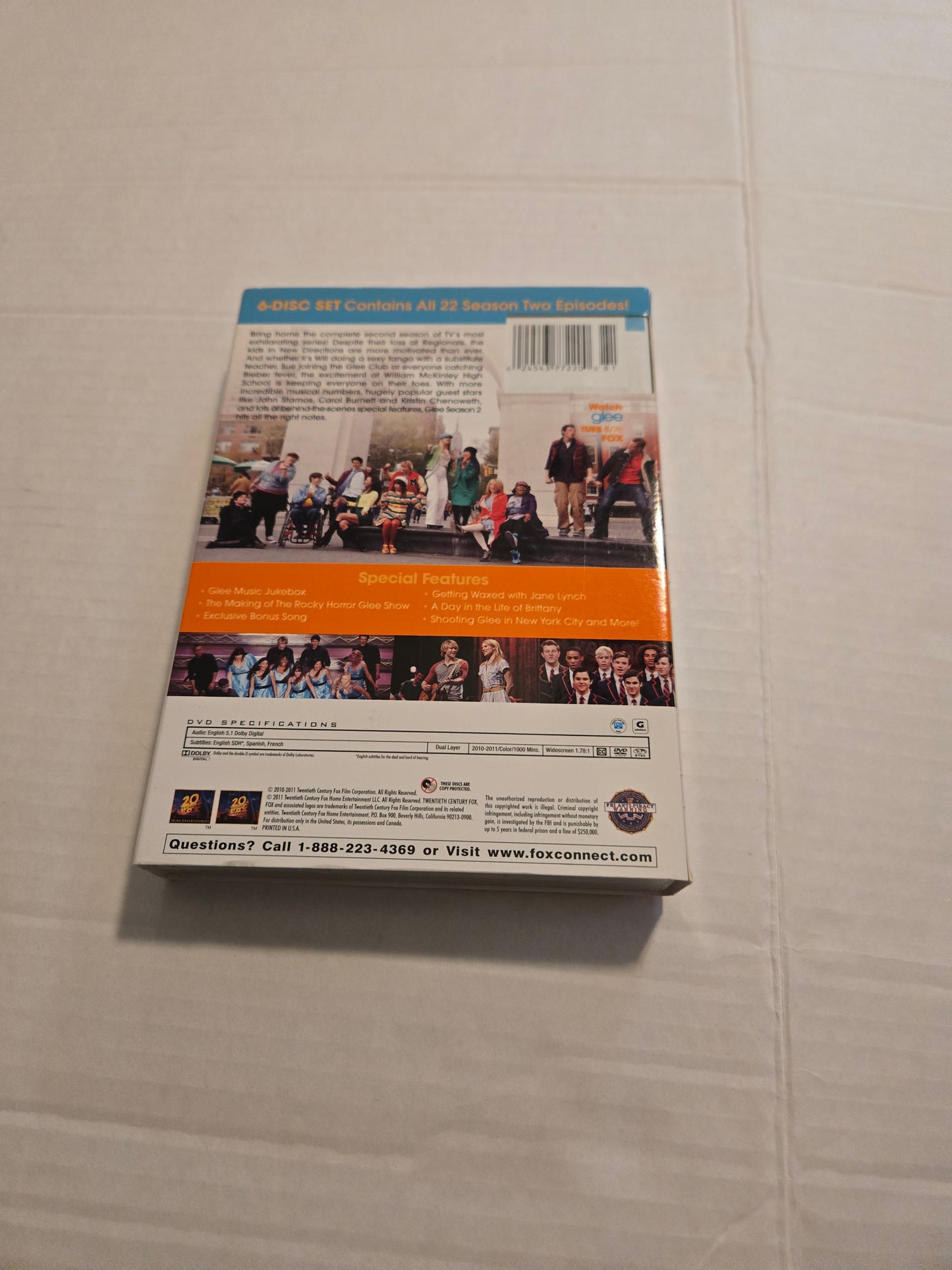 Glee The Complete Second Season DVD 6 Disc Set