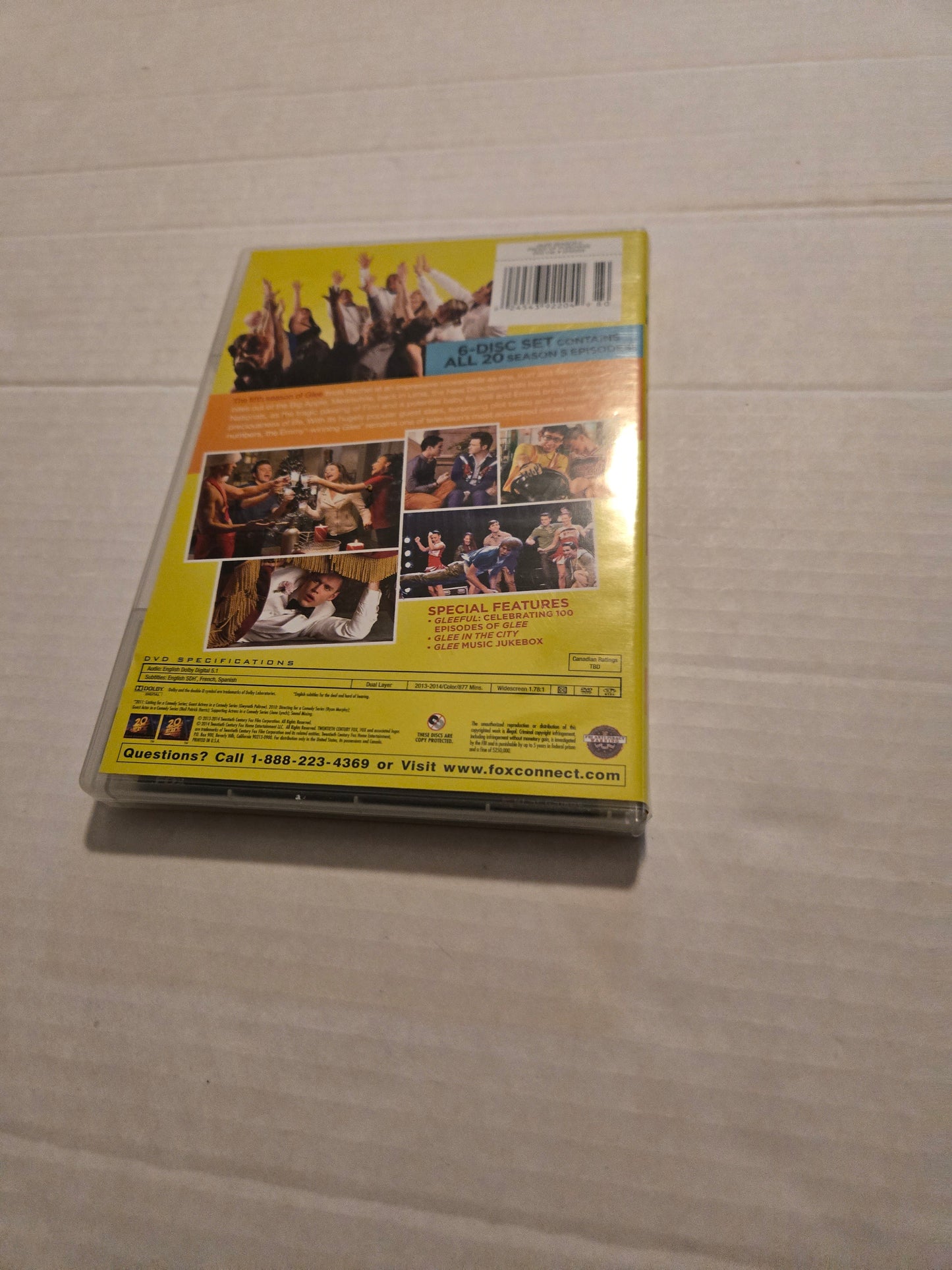 Glee The Complete Fifth Season DVD 6 Disc Set
