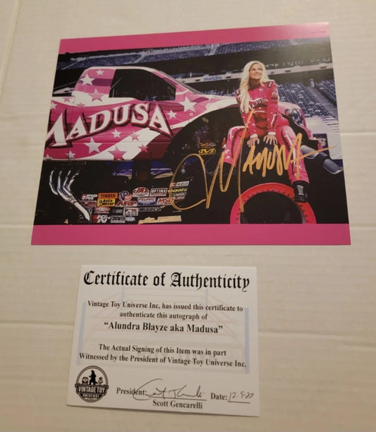 Madusa Autographed Photo with COA